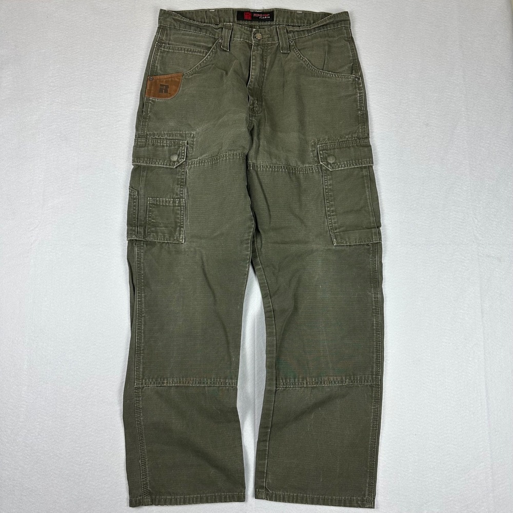 Y2K Wrangler Riggs Workwear Ripstop Cargo Pants Mens 34x32